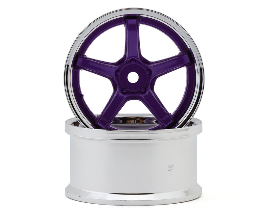 LAB Work Emotion T5R 1/10 2-Piece Concave Drift Wheels (Candy Purple) (2)