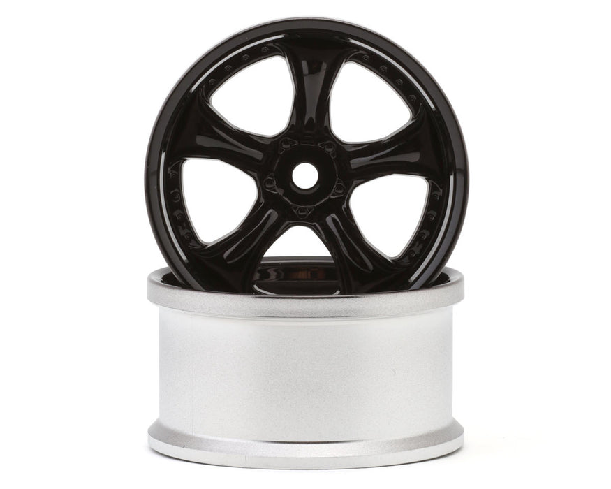 LAB Work Vs KF 1/10 Drift Wheels (High Gloss Black) (2) (8mm Offset)