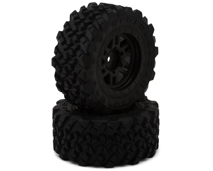 MJX HYPER GO 1.9" Pre-Mounted Off-Road Tires (Black) (2) (Front/Rear)