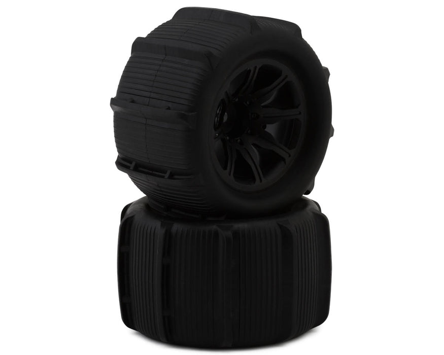 MJX HYPER GO 14210 Pre-Mounted Monster Truck Paddle Tires (Black) (2)