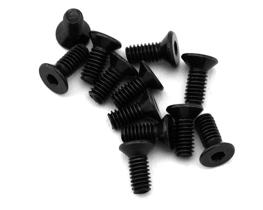 MJX HYPER GO Machined Flat Head Hex Screws (12) (2.5x6mm)