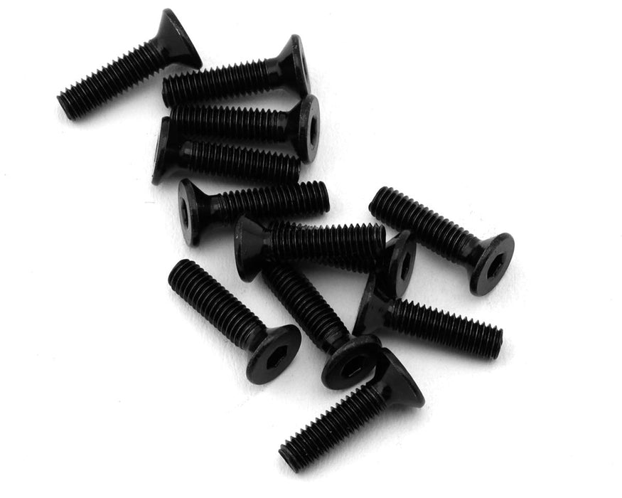 MJX HYPER GO Machined Flat Head Hex Screws (12) (3x12mm)