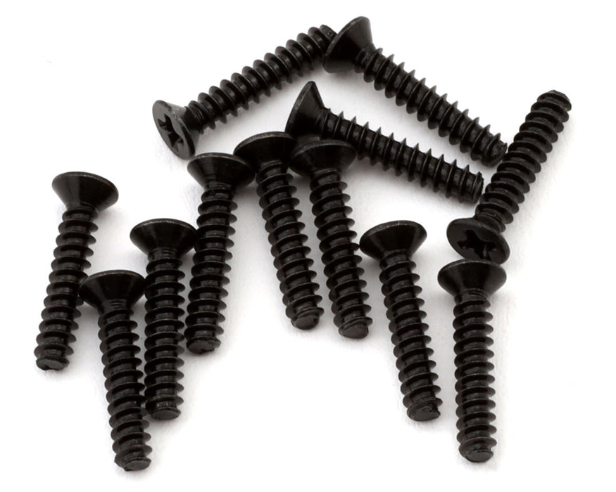 MJX HYPER GO 2.3x12x4mm Self Tapping Counter Sunk Screws (12)