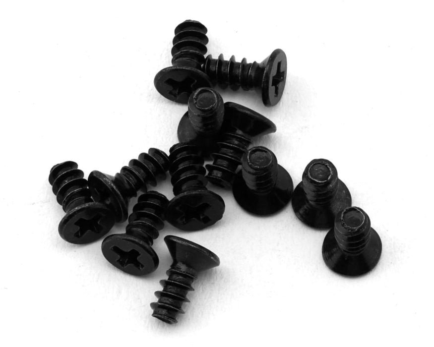 MJX HYPER GO 2.6x6mm Galvanized Flat Head Self-Tapping Philips Screw (12)