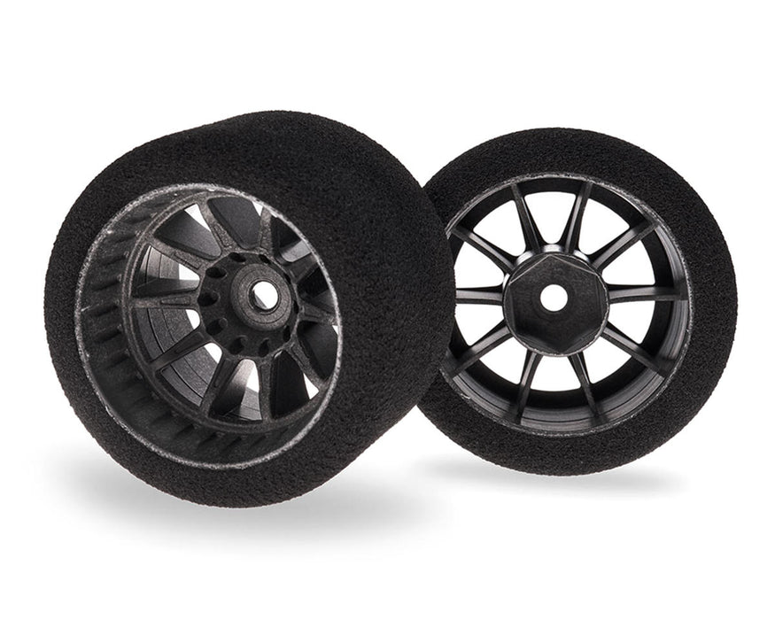 Matrix 1/10 Pre-Mounted F1 Foam Rear Tires (2) (14mm Hex) (30 Shore)