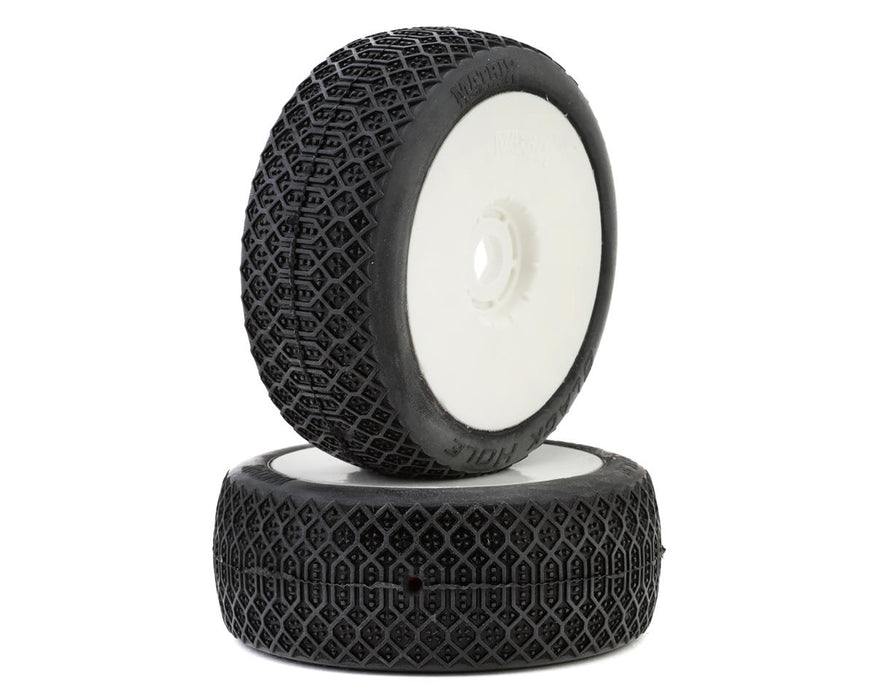 Matrix Blackhole 1/8 Pre-Mounted Buggy (2024 Champion) Tires (White) (2) (Hard)