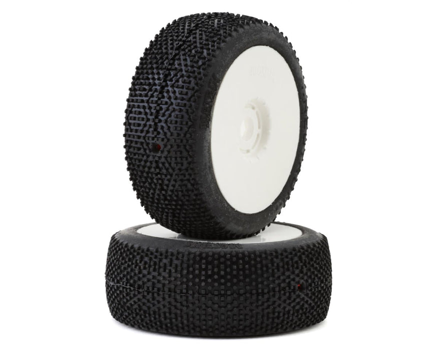 Matrix Neutron 1/8 Off-Road Pre-Mounted Buggy Tires (White) (2) (Medium)