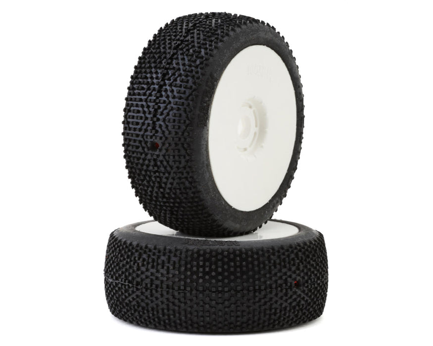 Matrix Neutron 1/8 Off-Road Pre-Mounted Buggy Tires (White) (2) (Hard)