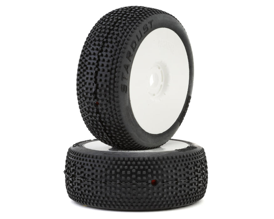 Matrix Stardust 1/8 Off-Road Pre-Mounted Buggy Tires (White) (2) (Hard)