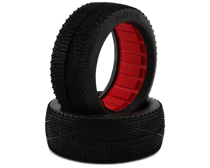 Matrix Nova 1/8 Off-Road Buggy Tires w/Inserts (2) (Clay Medium)