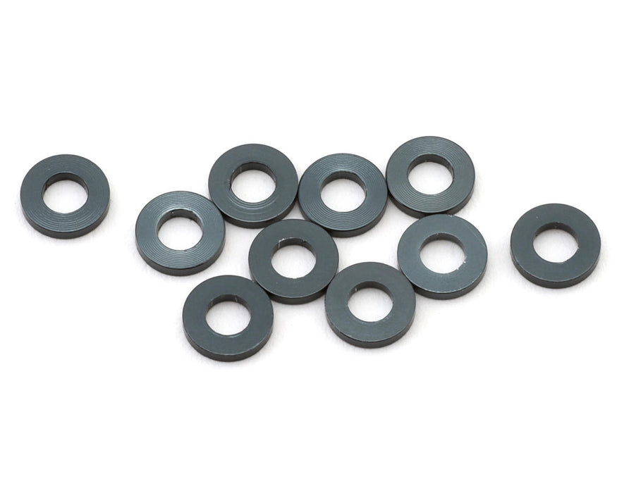 Mugen Seiki 3x6x1mm Aluminum Shims (Grey) (10)