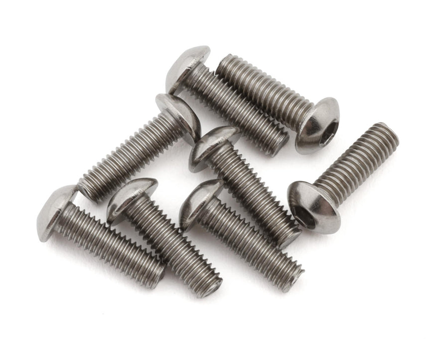 Mugen Seiki 3x10mm Titanium Button Head Screws (8)