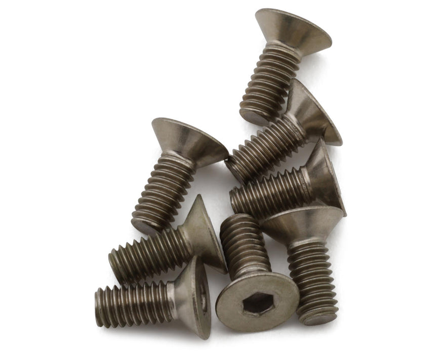 Mugen Seiki SJG Titanium Flat Head Screw Set (4x10mm)