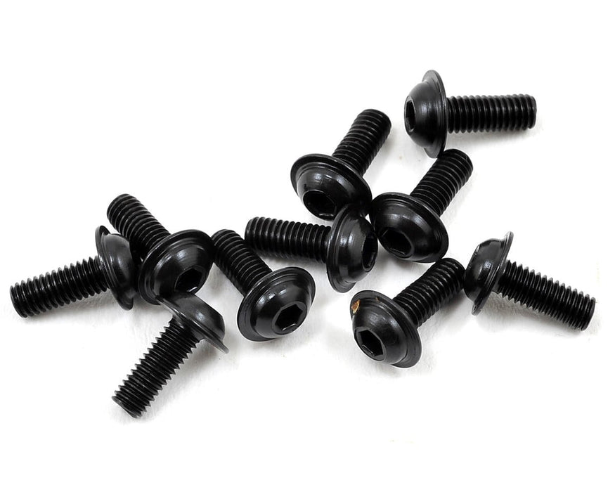 Mugen Seiki 3x8mm SJG Flanged Button Head Hex Screw (10)