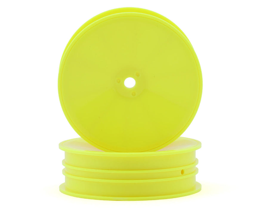 Mugen Seiki 2.2 Narrow Front Buggy Wheels (Yellow) (2) w/12mm Hex
