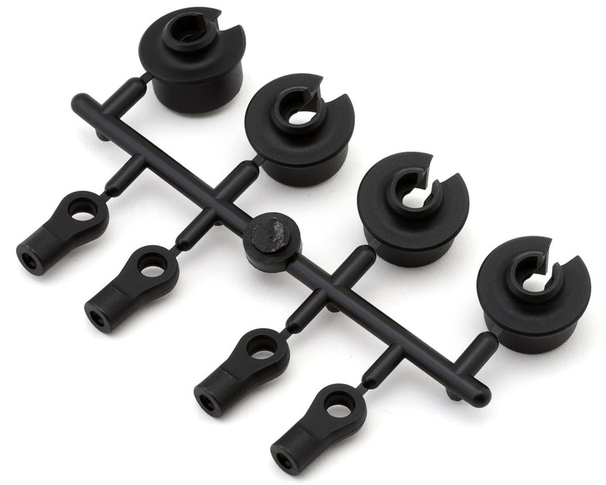 Mugen Seiki MBX8 Damper Rod Ends & Spring Retainers Set