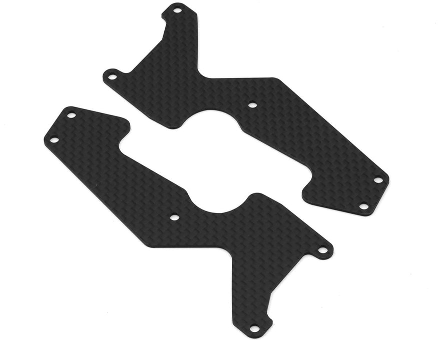 Mugen Seiki MBX8T Graphite Front Lower Suspension Arm Insert Plates (1.2mm) (2)
