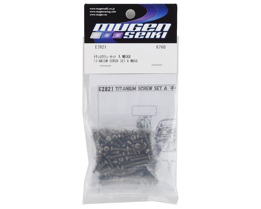 Mugen Seiki MBX8 Titanium Upper Screw Set A