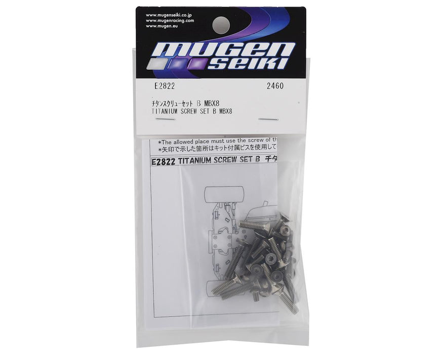 Mugen Seiki MBX8 Titanium Lower Screw Set B