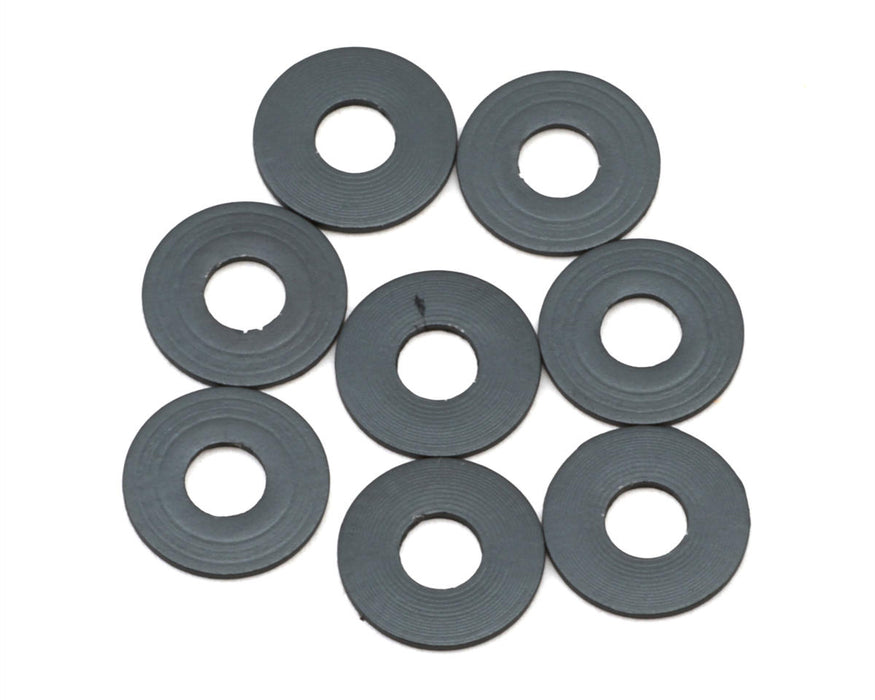 Mugen Seiki 3x8x0.5mm Roll Center Spacers (Gun Metal) (8)