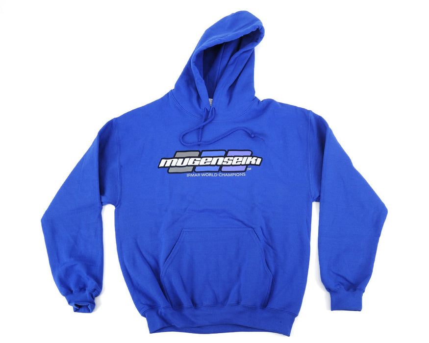 Mugen Seiki "3 Dot" Hoodie (Blue) (L)