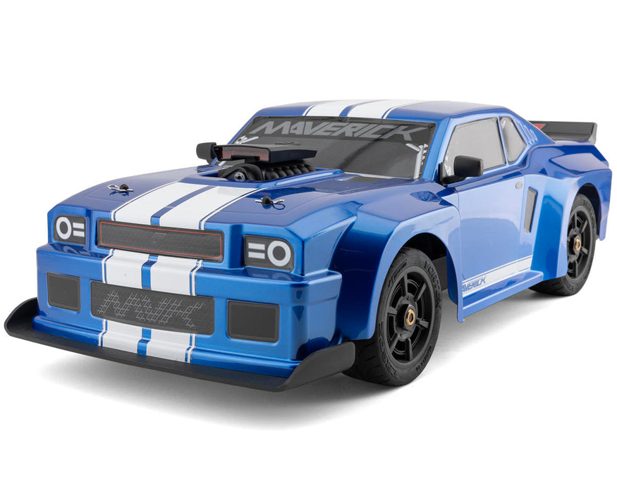 Maverick QuantumR Flux 1/8 4S 4WD Brushless RTR Electric Muscle Car (Blue)