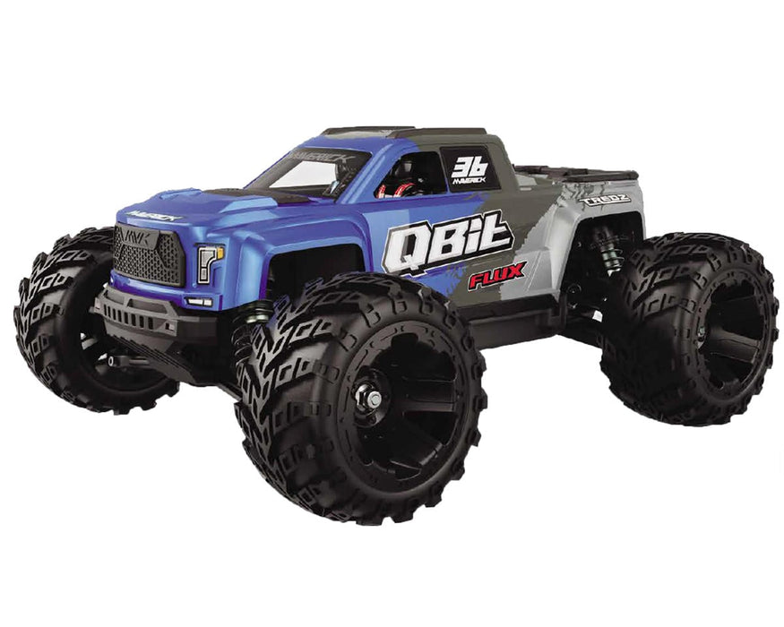 Maverick QBit MT Flux 1/16 4WD RTR Brushless Monster Truck (Blue)