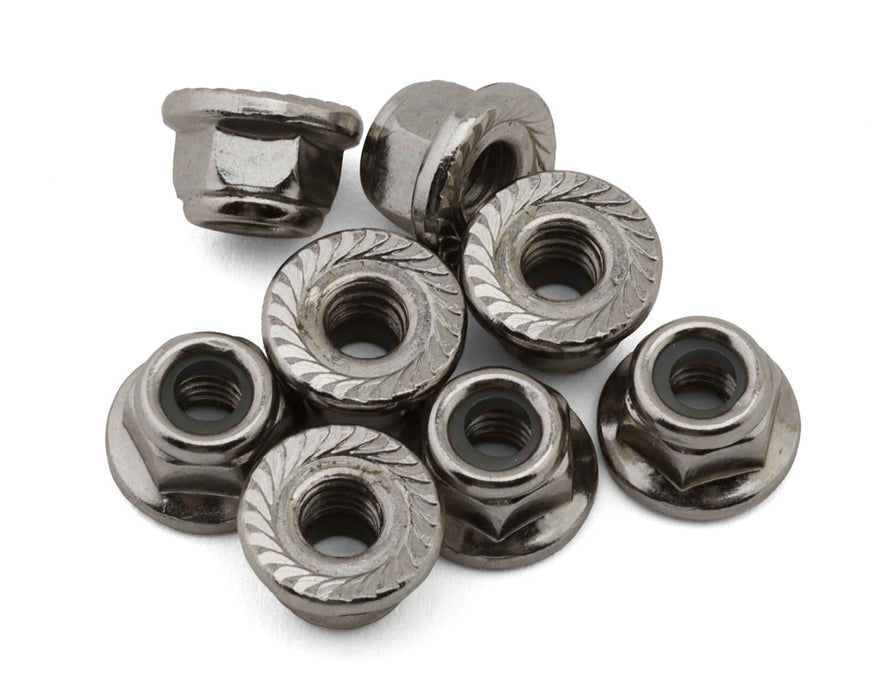 Maverick 4mm Flanged Nylock Nuts (8)