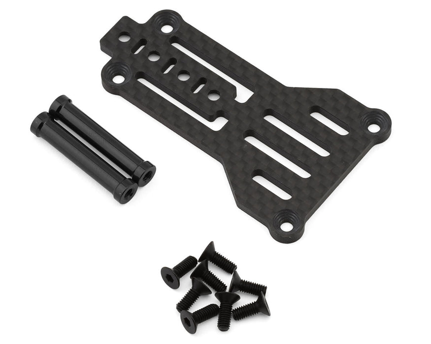 MST RMX 4 Carbon Fiber Lightweight Rear Upper Deck Mount Plate (Black)
