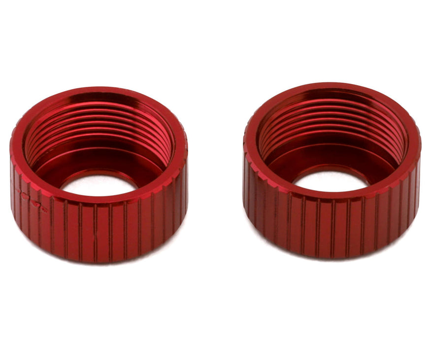 MST Aluminum Bottom Shock Caps (Red) (2)