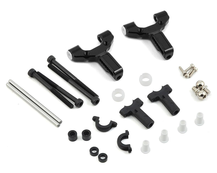 MST Alum. front lower arm set (black)