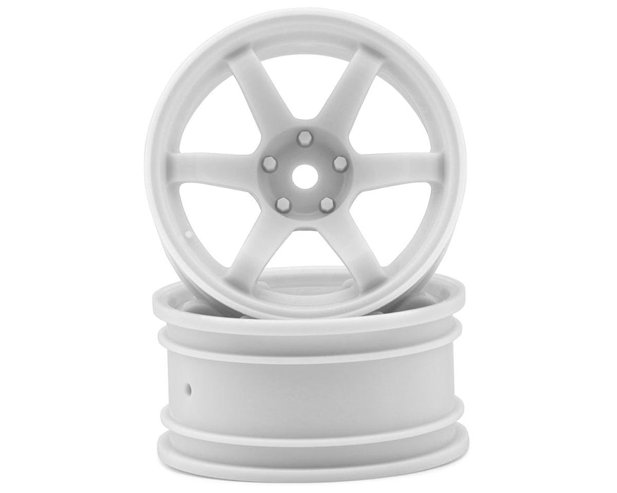 MST TE37 1/10 High Traction Drift Wheels (White) (2) (7mm Offset)