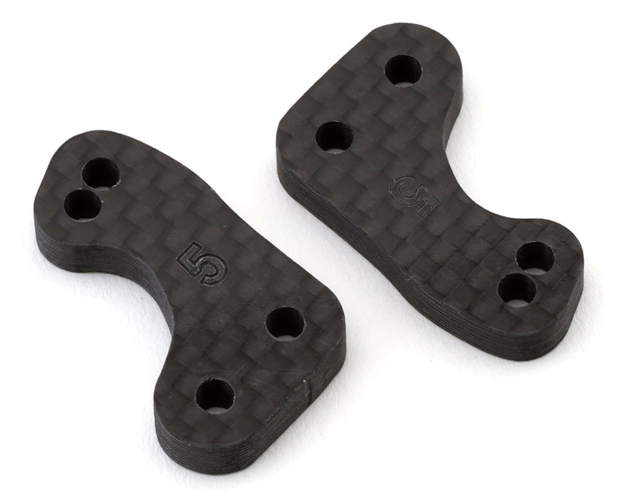 Position 1 RC HB Racing D8/D8T #5 Carbon Fiber Steering Plates (2) (+1mm)
