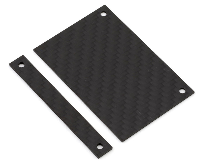 Position 1 RC HB Racing D8/D8T Carbon Fiber Fuel Tank Heat Guard Set
