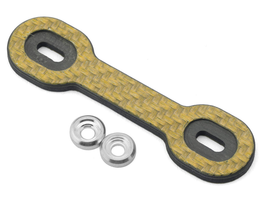 Position 1 RC Universal Carbon Fiber One Piece Wing Button Plate (Yellow)