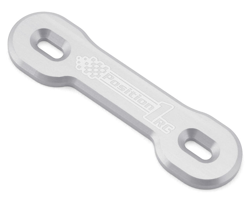 Position 1 RC Universal Aluminum One Piece Wing Button Plate  (Silver)