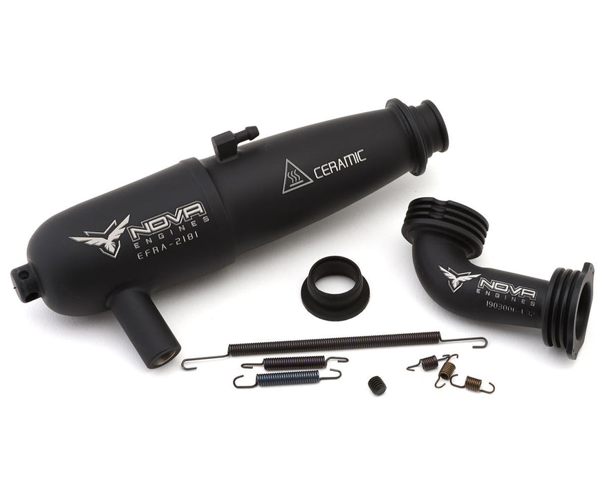 Nova Engines Kombo On-Road Black Ceramic Coated Tuned Pipe w/Manifold
