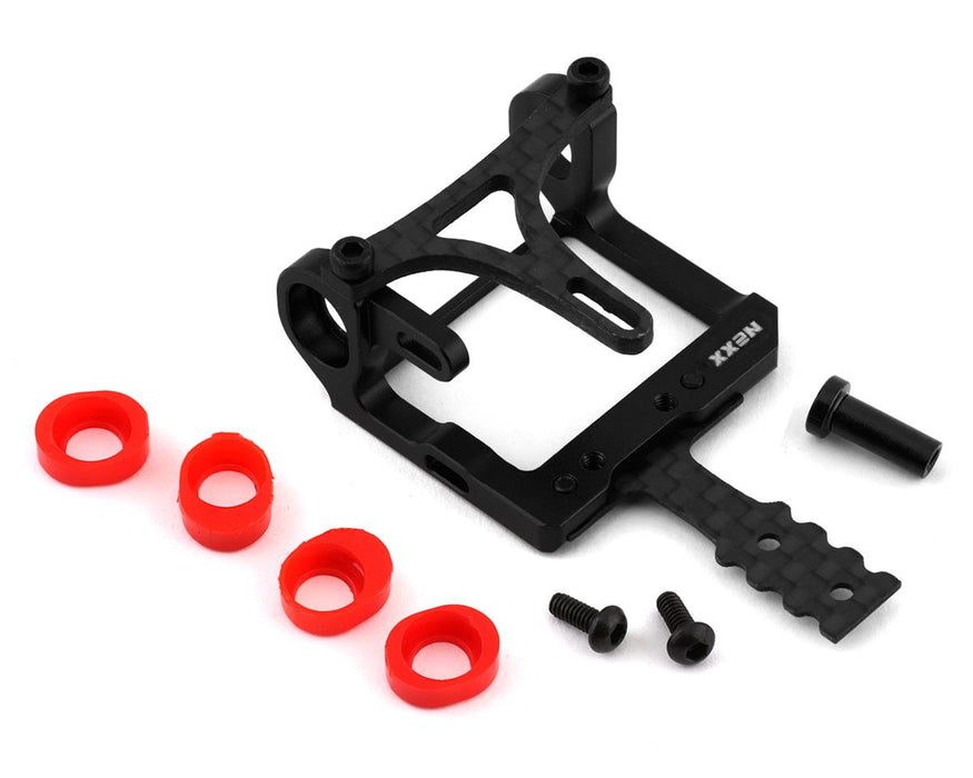 NEXX Racing Mini-Z 2WD LCG 98-102mm Aluminum Round Motor Mount (Black)
