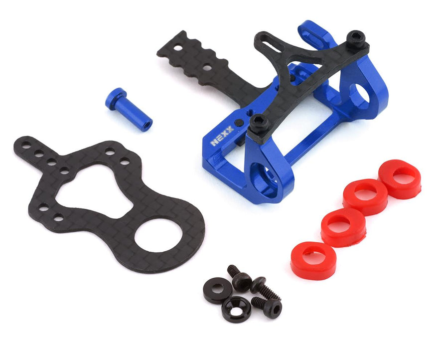 NEXX Racing Aluminum Round Motor Mount for 90-94mm MM (Blue)