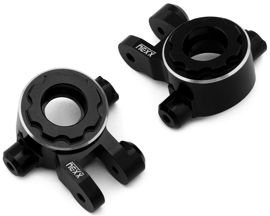 NEXX Racing Aluminum Steering Knuckles for Traxxas® 4x4 Jato® (Black)