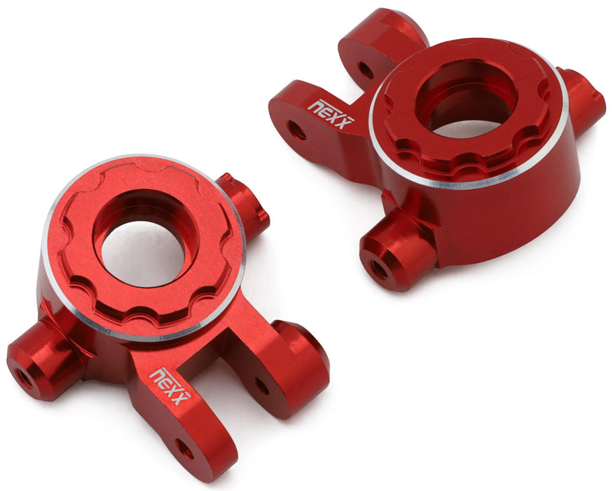 NEXX Racing Aluminum Steering Knuckles for Traxxas® 4x4 Jato® (Red)
