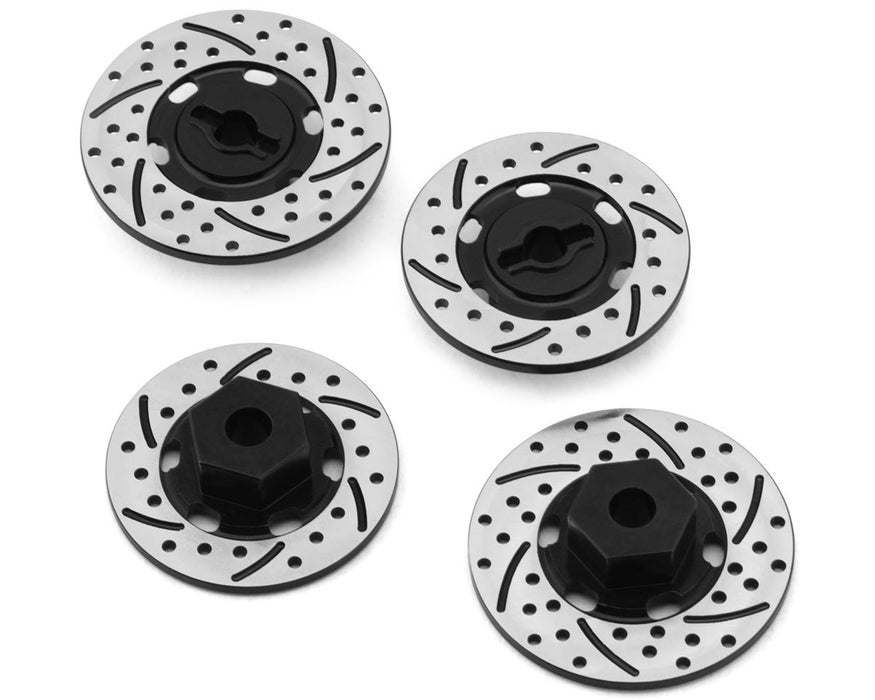 NEXX Racing 12mm Aluminum Brake Rotor Hex Hubs for Traxxas® 4-Tec® (Black) (4)