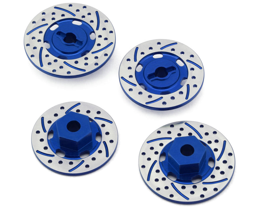 NEXX Racing 12mm Aluminum Brake Rotor Hex Hubs for Traxxas® 4-Tec® (Blue) (4)