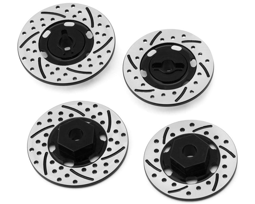 NEXX Racing 12mm Aluminum Brake Rotor Hex Hubs for Traxxas® 4-Tec® (Black) (4)