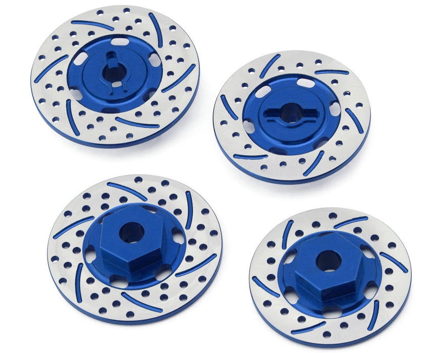 NEXX Racing 12mm Aluminum Brake Rotor Hex Hubs for Traxxas® 4-Tec® (Blue) (4)