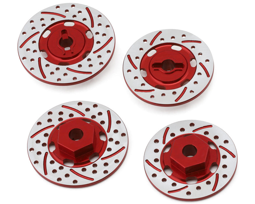 NEXX Racing 12mm Aluminum Brake Rotor Hex Hubs for Traxxas® 4-Tec® (Red) (4)