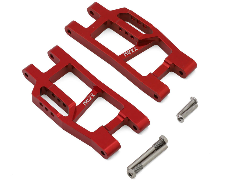 NEXX Racing Aluminum Rear Lower Suspension Arms for Traxxas® Mini Maxx®