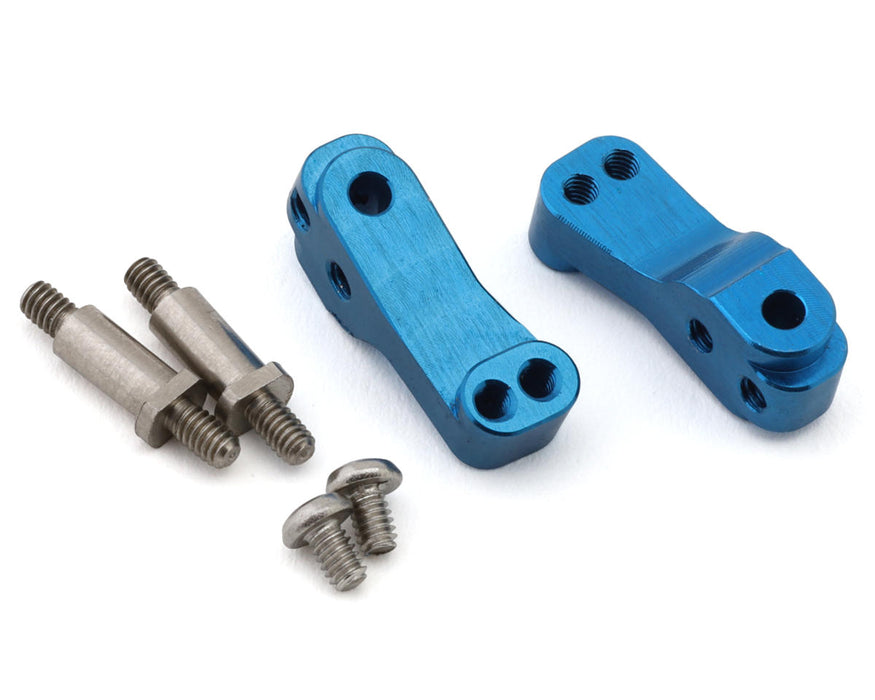 NEXX Racing Team Associated RC28 Aluminum Steering Knuckles (Blue) (2)