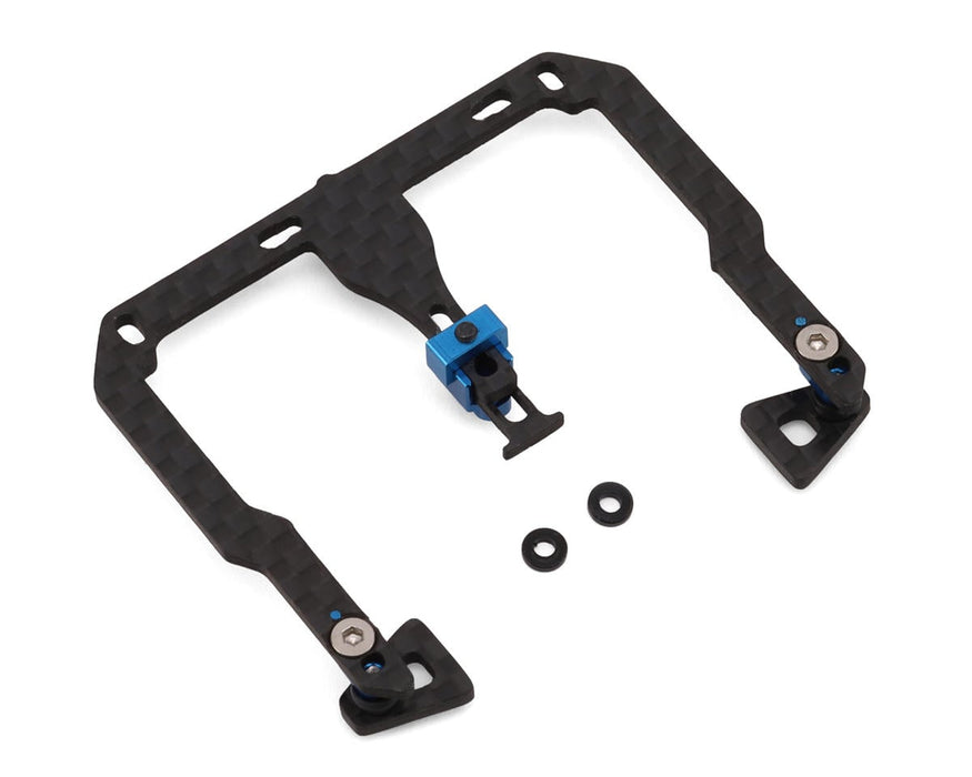 NEXX Racing Team Associated RC28 Carbon Fibber Battery & Center Shock Mount Set