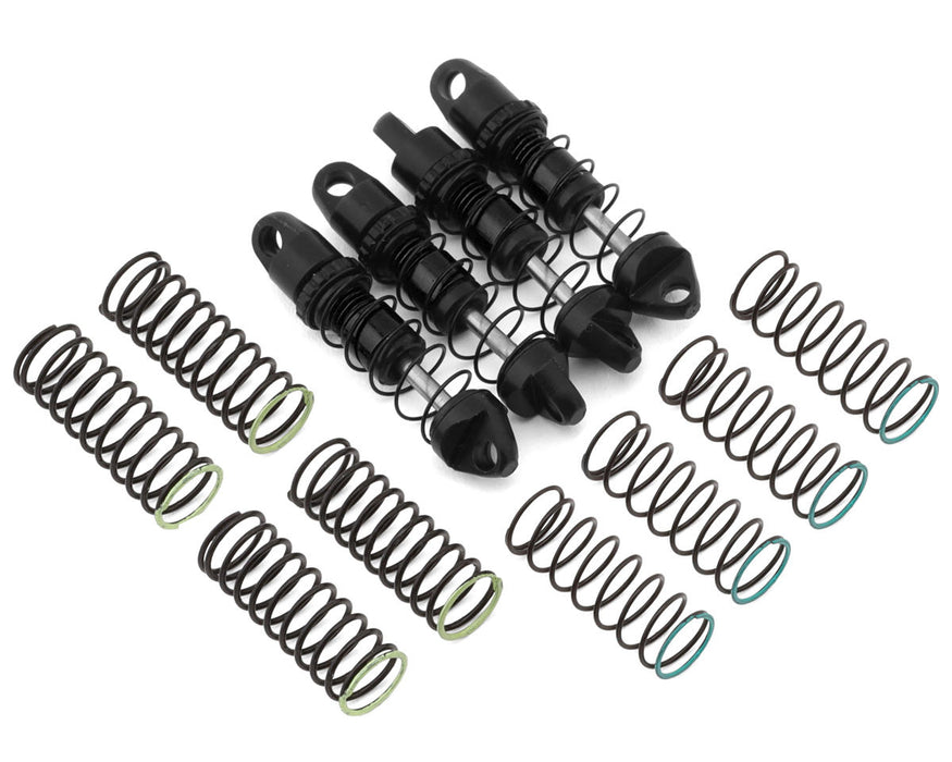 NEXX Racing Axial SCX30 25mm Aluminum Threaded Oil-Filled Shocks (Black) (4)